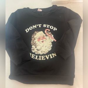 Christmas sweatshirt! “Don’t stop believing”